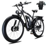 2000W Electric Bike for Adults, 26'' Fat Tire Beach Snow Electric Bicycle Dual Motor 23AH Removable Battery 33MPH Mountain Ebikes.
