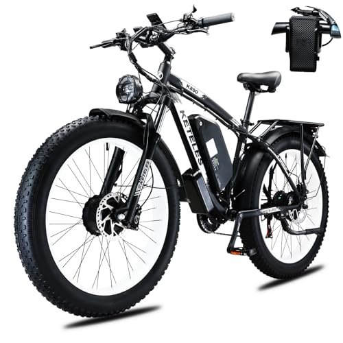 Version 1.0.0 2000W Electric Bike for Adults, 26'' Fat Tire Beach Snow Electric Bicycle Dual Motor 23AH Removable Battery 33MPH Mountain Ebikes. - Image 1