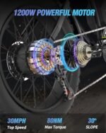 Electric Bike for Adults, ????????????????/????????????????/????????????????/????????????????????,25/30/35MPH Dirt Bike, 48V 15/20AH,52V 40AH Removable Battery, Max 50-180Miles Motorcycle, 20" Fat Tire Ebike, 7-Speed & UL Bicicleta. - Image 3