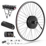 BAFANG 48V 500W Rear Hub Motor Kit Electric Bicycle Conversion Kit for Bikes 27.5" Wheel (EDK01 Display, 48V 13Ah Shark Battery with Charger).