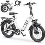 Ebikes Electric Bike for Adults,12.5Ah/18.2Ah Battery 40-90Km Range,1000W/1200W Motor Hidoes E Bike for Adults Electric Mountain Bike for Mens,20"/26" Fat Tire Electric Bike 7-Speed.