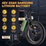 FREESKY WARRIOR PRO Peak 2800w Dual Motor Electric Bike for Adults with APP Control, 38+mph 48V 25Ah SAMSUNG Cells Battery Electirc Mountain Bike, Full Suspension Fat Tire E Bike, Off-road E Bicycle. - Image 2
