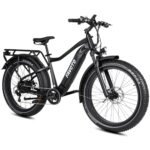 Favoto Fat Tire Electric Bike - 750W 48V14Ah Ebikes for Adults 26″Electric Bicycle 60Miles Range 20mph 5 PAS 7 Speed LCD Display Mountain Off-Road Electric Bicycle.