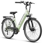 Jasion Roamer ST Electric Bike for Adults, 1200W Peak Motor Max 62miles & 28MPH City Cruiser Ebike,26'' Commuter Ebike, 528WH Removable Battery,7-Speed Electric Bicycles, Front Suspension Bicycles.