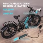 Electric Bike for Adults, Peak 1500W/3000W Single/Dual Motor, up to 35-38 MPH and 90 Miles Range, 1196Wh Battery, 26" x 4.0" Fat Tire Full Suspension 7 Speed Adult Electric Bicycles for Commute. - Image 4