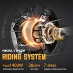 ANIIOKI eBike,AQ177 PRO MAX Electric Bike,48/52V 60Ah Electric Commuting Bike,200Miles Long Range, Peak 1200W Power Ebike, Electric Bicycle for Adults. - Image 3