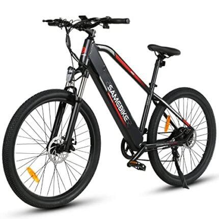 SAMEBIKE 27.5 inch Electric Bike with 48V 13AH Removable Lithium Battery Shimano Professional 7 Speed Gears and LCD Smart Meter, 500W Electric Bike for Adults Mountain Commuter Bike.