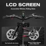 Electric Bike for Adults,1500W/750W,52V 21/19Ah 32-37MPH, 30-60Miles Range 26”Fat Tire Electric Bike Beach Snow Mountain Bike, Dual Hydraulic Disc Brakes Electric Bike Full Suspension. - Image 5