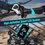 Electric Bike for Adults, 1500W 36MPH Ebike,26'' X 4.0 Fat Tire Beach Mountain Bikes 48V 20AH BMS Battery Adult Commute Electric Bicycles Shim 7-Speed UL2849. - Image 6