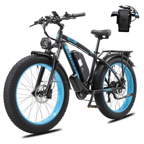 Version 1.0.0 Electric Bike for Adult, 26" Fat Tire Electric Bicycle 48V 17.5AH/13AH Removable Battery 1000W 28MPH Ebike 21 Speed Mountain Electric Bike, UL and GCC Certified. - Image 1