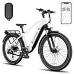 Electric Bike for Adults 1300W Peak, 48V 20AH/35AH/45AH Battery, 28MPH 80-180Miles Range 27.5'' Step-Thru/Step-Over Ebikes for Adults with Torque Sensor,Hydraulic Brake,Anti-Theft, APP & UL.