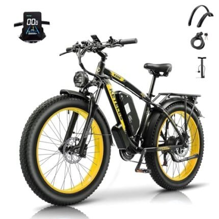 Electric Bike for Adults 1000W 48V 17.5AH Removable Battery 27MPH 26" x 4" Fat Tire Snow Beach Mountain Ebike with 21-Speed Shifting Gear Hydraulic Disc Brake City Electric Bicycles.