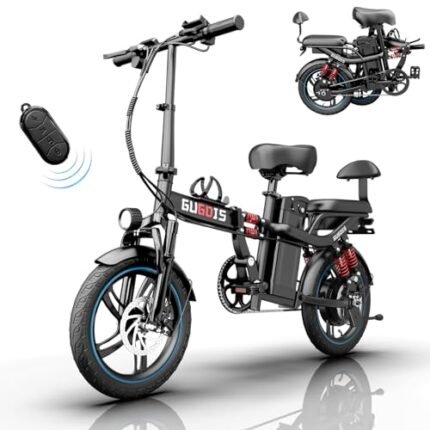 Electric Bikes for Adults,25 mph Folding Electric Bike,16" Mini Ebike with 500W Powerful Brushless Motor and 720WH Large Capacity Removable Battery,Beach,City,Road,Commuter Ebike.