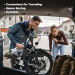 VARUN Electric Bike - Peak 750W Folding Ebike for Adults Up to 40 Miles 20MPH, 48V Removable Lithium-Battery, Stylish 20" Foldable Electric Bicycle Commuter for Women & Men. - Image 4