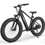 Hiboy P6 Electric Bike for Adults, 28MPH 62.1Miles Range 1000W Peak Motor 48V 13Ah Removable Battery Ebike, 26” x 4.0" Fat Tire Electric Bicycle, Shimano 7 Speed, Hydraulic Suspension, UL Certified.