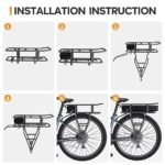 48V Ebike Battery,Electric Bike Battery for Bafang/AW/YOSE Power/Voilamart/Ebikeling Ebike Conversion kit,48v Lithium Battery with Charger,USB Charge Port，XT60 Female Connector. - Image 4