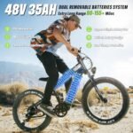 FREESKY Alaska Pro [2024 Newest] Dual Battery Electric Bike for Adults 2000W 48V 35Ah 38MPH&155 Miles Long Range 26" Fat Tire Full Suspension E Bike with Dual Hydraulic Brakes. - Image 2