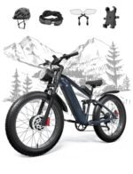 tifgalop Adult Electric Bike, 1000W Motor Maximum Speed 33MPH and 48V 18Ah Detachable Lithium Battery, Maximum Range 90km, 26 Inch Off-Road Tire Mountain Snow Beach Electric Bike.