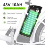 Electric Bike for Adults with 1000W Motor Peak,48V Removable Lithium Battery and up to 70Miles 30MPH,UL Certified 26" Electric Commuter Bike with 7-Speed and Front Suspension. - Image 4