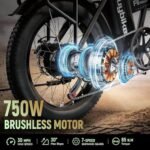 Foldable Electric Bike for Adults, 30+MPH, 48V 20Ah Removable Lithium Battery up to 80Miles, 20" Fat Tire 1000W Peak Dirt Ebike Adult Electric Bicycle for City Commute Beach Mountain E Bike. - Image 3