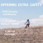 Rattan Pathfinder Electric Bike for Adults,28MPH 65Miles Ebike,Peak 1500W Motor Electric Mountain Bike with 48V 15AH Removable Battery,26 * 4 Fat Tires Ebike for Adults,7-Speed. - Image 6