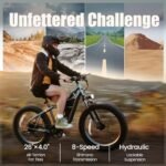 Fucare Taurus 1200W Peak Electric Bike for Adults 48V 25AH Battery Mountain EBike, Up to 32MPH & 100 Miles, 26''×4.0'' Fat Tire Electric Bicycle, 4.5A Fast Charger, Shimano 8 Speed, Hydraulic Brake. - Image 5