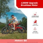 Ebikes Electric Bike for Adults,12.5Ah/18.2Ah Battery 40-90Km Range,1000W/1200W Motor Hidoes E Bike for Adults Electric Mountain Bike for Mens,20"/26" Fat Tire Electric Bike 7-Speed. - Image 2