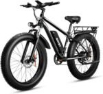 EB26 Electric Bike for Adults Peak 1500W Electric Bicycle 48V 15AH (720WH) Battery Electric Bike 26" Fat Tire Mountain 28mph 7 Speed Gears Dual Shock Absorber Electric Bike.