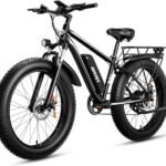 EB26 Electric Bike for Adults Peak 1500W Electric Bicycle 48V 15AH (720WH) Battery Electric Bike 26" Fat Tire Mountain 28mph 7 Speed Gears Dual Shock Absorber Electric Bike.