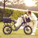 Totem Electric Bike - 1000W Peak Motor Adult Electric Bicycles, 20"×3.0" Fat Tire Cargo Ebike with 48V 15Ah Removable Lithium Battery, 7 Speed Gears, Mechanical Locking Suspension Fork. - Image 5