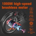 Ronson Electric Bike for Adults，Dual Motor Ebike，1000W/2000w Electric Bike，Fat Tire Ebike with 48V/20Ah/23Ah Battery，80 Miles Bike Electric,12-Speed E-Bike and Passed UL&GCC Certification. - Image 3
