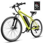 Jasion EB5 Plus 750W Peak Electric Bike for Adults, 27.5" MTB Commuting Ebike, 20 MPH 480Wh Removable Battery Electric Mountain Bike with Front Fork Suspension.