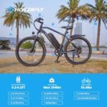 HOVERFLY OUREA Electric Bike 26", 750W Peak Motor Mountain Ebike, Up to 40 Miles 20MPH Removable Battery, 7-Speed and Shock Absorber, Electric Commuter Bike for Adults. - Image 6