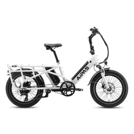 Electric Bike for Adults, 48V 28.4Ah/14.4Ah LG Dual Battery Cargo Ebike, 140 Miles Long Range, 1330W Peak Motor, Fat Tire Electric Bike, Step Through Electric Bike for Carrying Passenger or Kids.