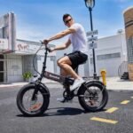 ANCHEER Folding Electric Bike for Adults, Electric bicycle with 500W Brushless Motor(Peak 800W), 48V/499Wh Hidden Battery, Up to 55 Miles, 20"*4.0 Fat Tire Ebike, 7 Speed Gear. - Image 2