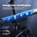 isinwheel W-U1 500W Folding Electric Bike for Adults, 25 Miles Long-Range Battery, Rear Suspension, 3 Assist Levels - 14" Foldable eBike for Adults and Teens. - Image 4