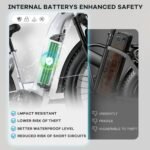 Electric Bike for Adults, 26" x 4.0 Fat Tire Ebike, 1100W Peak Motor Torque Sensor Electric Mountain Bike, 32MPH Electric Bicycle with 52V 20AH Battery, 7 Speed, Hydraulic Brake, UL Certified. - Image 3