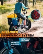 Electric Bike for Adults, 48V 40Ah/60Ah 1600W/3200W Peak Dual Motor Fast Long Range Ebike, 20 Inch Fat Tire Full Suspension Electric Bicycle 31/34MPH, Step Thru E-bike APP Control, UL2849 Certified. - Image 4