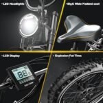 Folding Electric Bike for Adults,1500W Motor(Peak 2000W),35MPH 100Mile,48V 25Ah Battery,20" x 4.0 Fat Tire Foldable Electric Bicycle,Electric Mountain E-Bike,Hydraulic Disc Brake E-Bike. - Image 6
