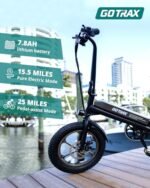 Gotrax S3 Electric Bike, 16x3.0 Fat Tire Electric Bicycle Adults, 750W Peak Motor, Max Range 25 Miles, Up to 20 Mph, Removable Battery, Adjustable Seat, Folding Electric Bike for Adults/Teens 13+. - Image 4