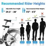 KBO Breeze Electric Bike, 500W Ebike 48V 16Ah Removable Battery 55MI Range, 300LBS Payload, 27.5"x2.4" Commuter Ebikes for Adults, 25MPH, Shimano 7 Speed System, 5H Fast Charge. - Image 5