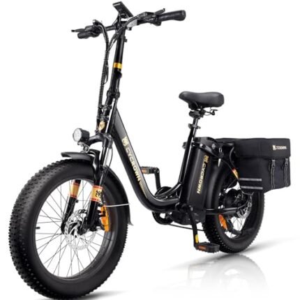 CycFree Electric Bike for Adults,1000W Peak Motor Ebike with 48V 15.6Ah Removable Battery up to 75+Miles & 20MPH Commuter Electric Bicycle, 20" Fat Tire All-Terrain Step-Thru 7-Speed E Bike.