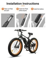 Uzi Official Store 36V 48V 52Volt Ebike Battery Pack,Use 13Ah/15Ah/21Ah Energy Li-ion can be used for0-1500W Adult Bicycle Motor, for Bike Conversion Kit(W/Charger& BMS &Voltage Equalization Chip&USB). - Image 2