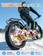 GESHENG 1125W Fat Tire Electric Bike,32MPH & 48V 20AH Long Range E Bike Adults,【 Upgrade Adjustable Stem】 26 X4.0 Snow Beach Mountain Electric Cruiser Bike, Larger Display, Class 3 Ebike. - Image 2