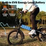 Electric Bike for Adults 750W Motor(Peak 1000W),50Miles 22Mph Top Speed, 20" Fat Tire Folding Electric Bicycle, 48V 10Ah Removable Battery Ebike with 35 Speed and Front Suspension,Speedy. - Image 3