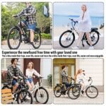 Electric City Bike for Adults | 26'' Electric Commuter E-Bike |7-Speed | Peak 500W Brushless Motor with 36V 10.2Ah UL-Certified Removable Battery | Electric Bicycle White. - Image 7