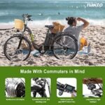 NAKTO Electric Bike for Adults 26" 250/350W Electric Bicycle for Man and Women with High Speed Brushless Gear Motor 6-Speed Gear Speed E-bike with Removable Waterproof 36V10A/12A Battery. - Image 5