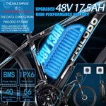 PHILODO Ebike Removable Battery, 48V 17.5Ah Bike Battery for H7 & P7. - Image 5