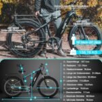 HAOQI Eagle Electric Bike for Adults, Fat Tire Ebike with 750W Motor 48V 20Ah Removable LG Battery, 26x4.0 Mountain E Bike to 28MPH with 7-Speed. - Image 6