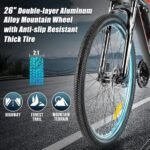 ANCHEER Electric Bike for Adults, [Peak 750W Motor] Electric Mountain Bike, 26" Sunshine Commuter Ebike, 55 Miles 22MPH Electric Bicycle with 48V/374Wh Battery, LCD Display, 21Speed, Front Suspension. - Image 6